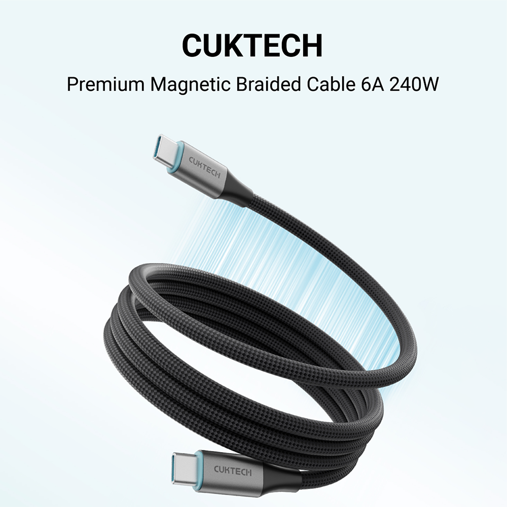 สายชาร์จเร็ว CUKTECH รุ่น CMC610 USB-C to USB-C 6A 240W สีดำ (รองรับชาร์จเร็ว PD3.1)_1